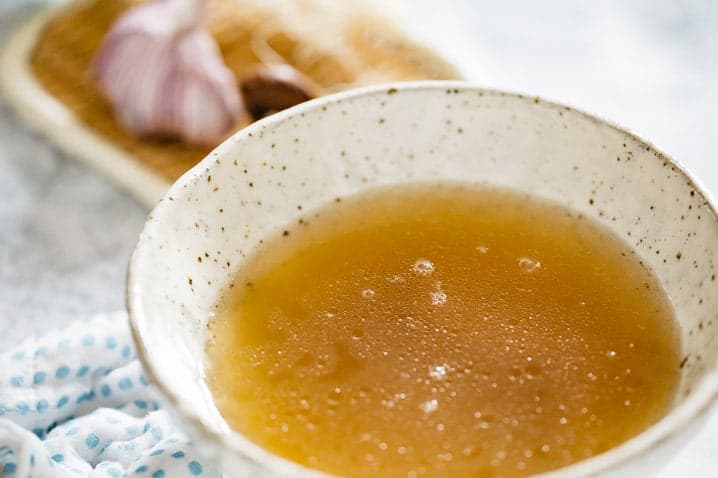 Steam rising from ramen